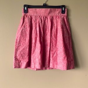 LOFT Pink A-line Skirt